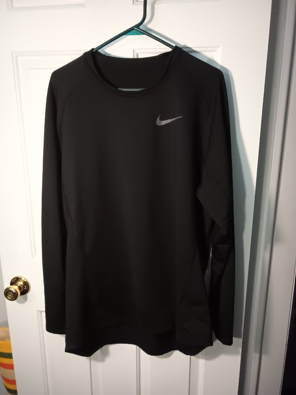 Nike Black Long-Sleeve Performance Top